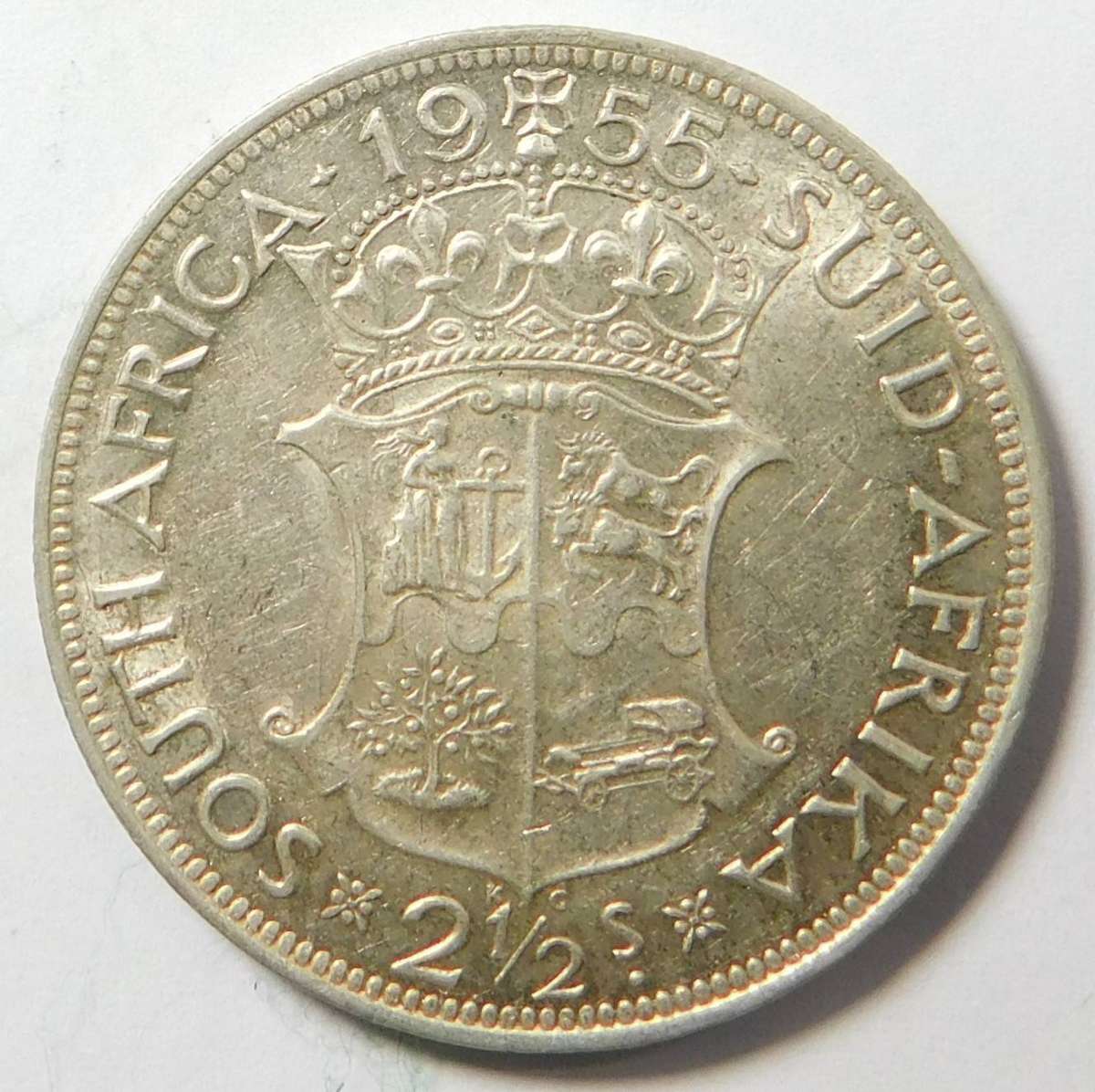 Union of SA: Half Crown 1955 (High Grade) 2 available
