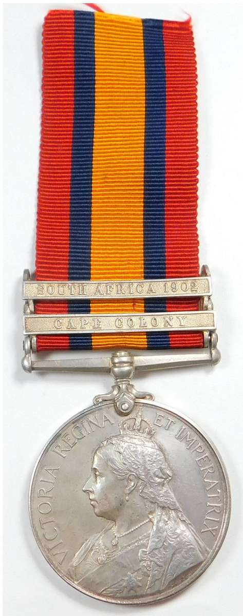 Queens Medal to 2162 Pte. J.R. Wells, Kaffn. Rif.