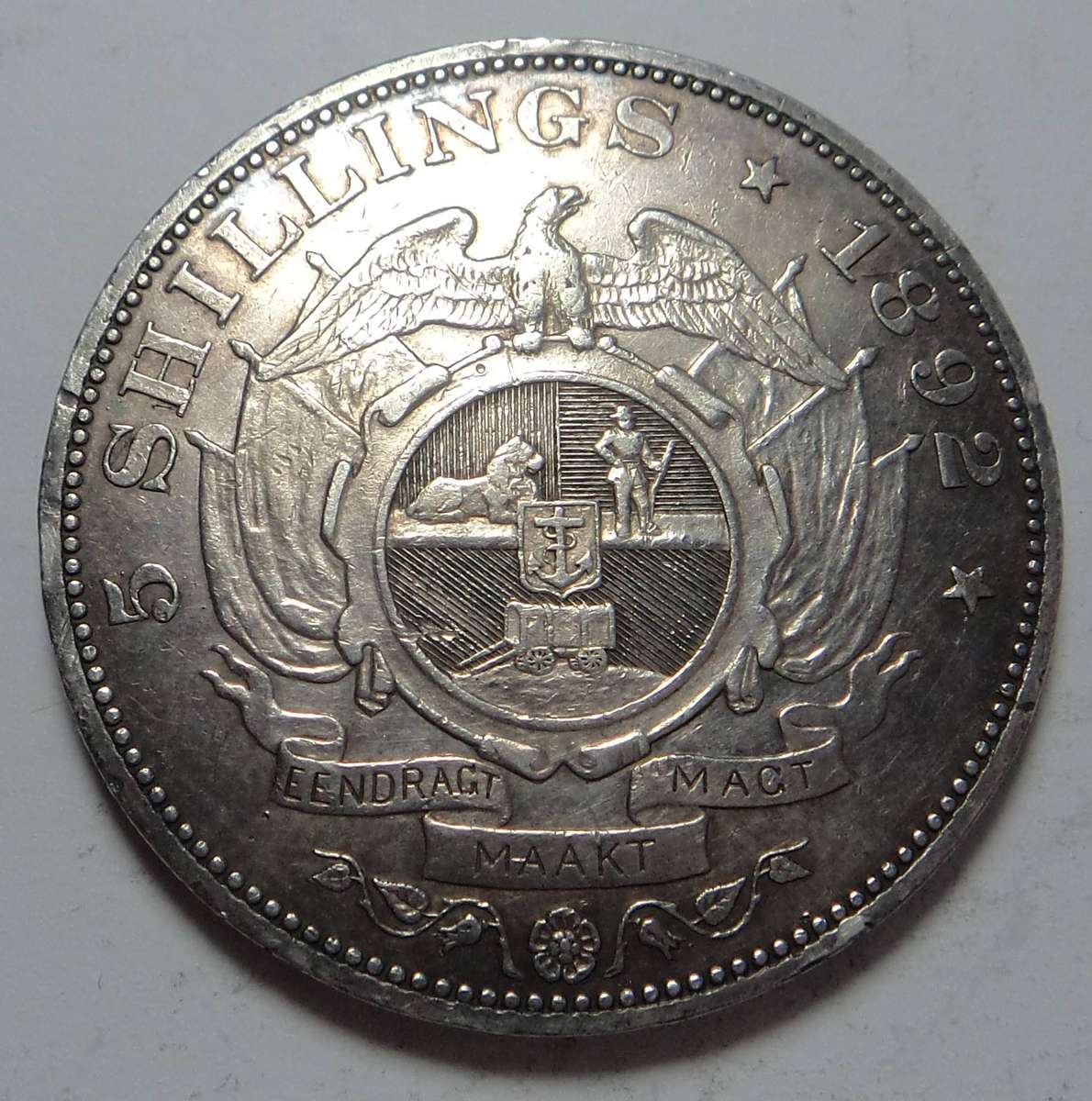 Paul Kruger ZAR Crown 1892 (Double Shaft)