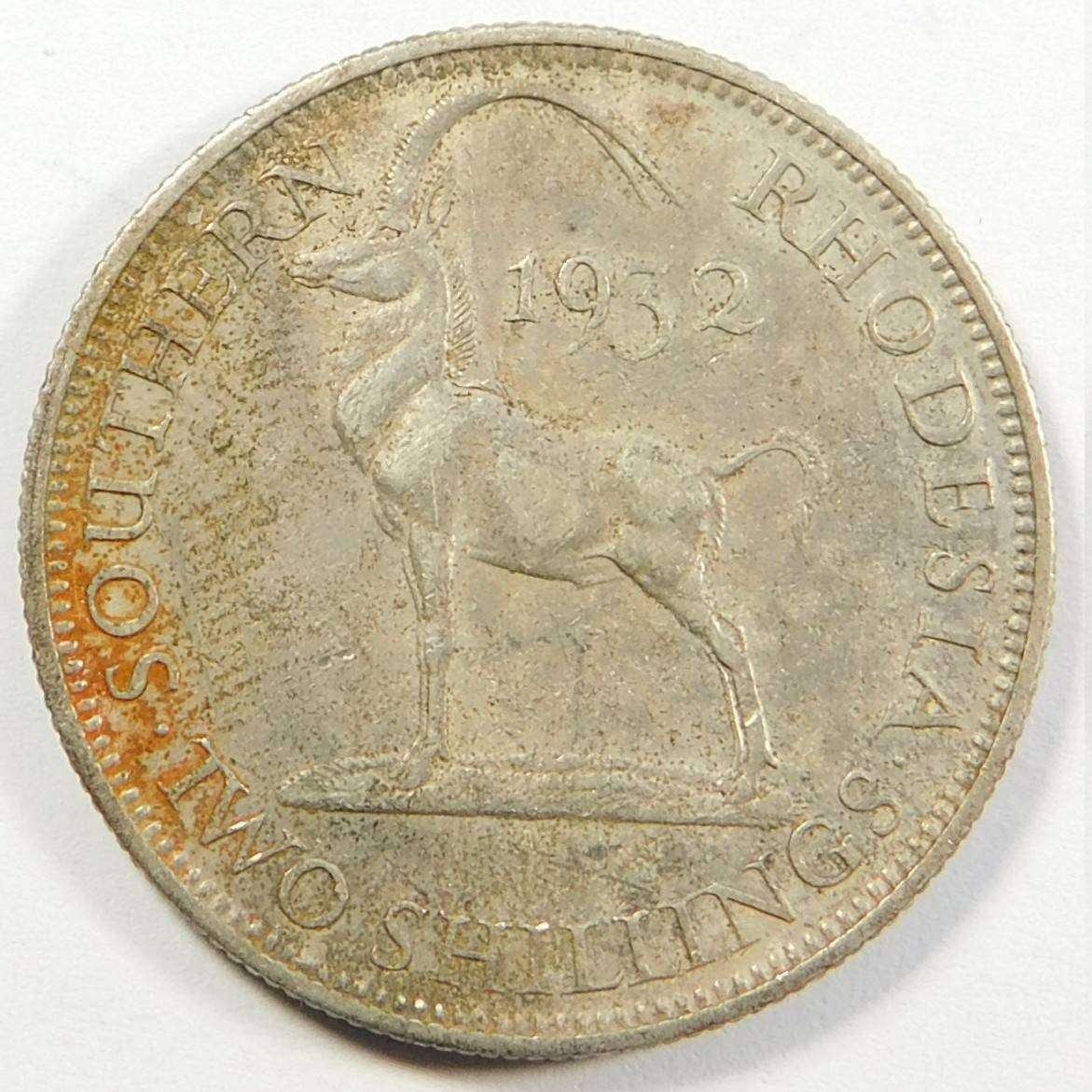 Southern Rhodesia: 2-Shillings 1932