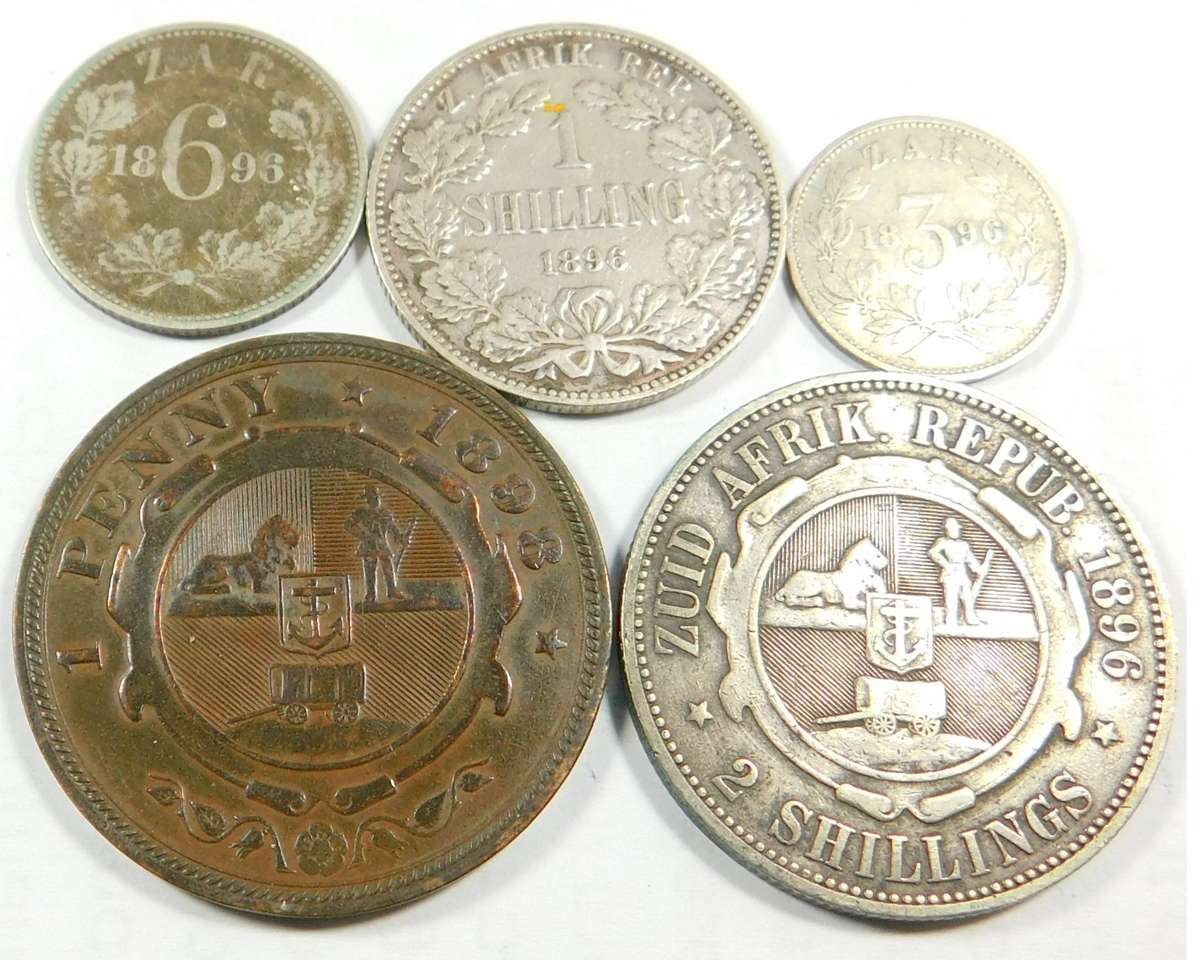 ZAR Coin Set of 1896 & 1898 (Set 1)