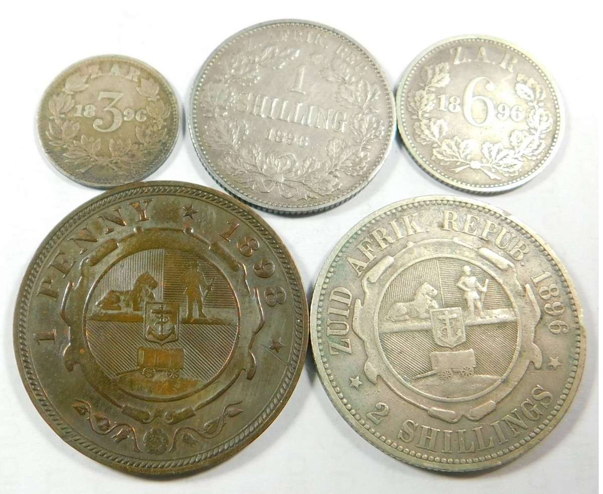 ZAR Coin Set of 1896 & 1898 (Set 2)