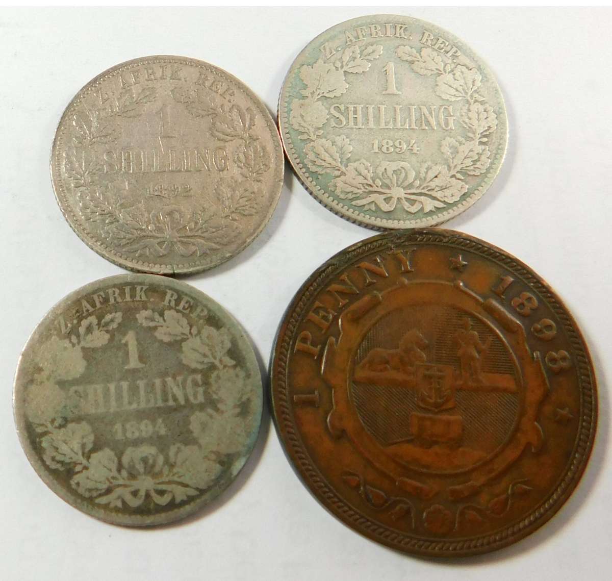 ZAR Coin Set of 1892, 1894 & 1898