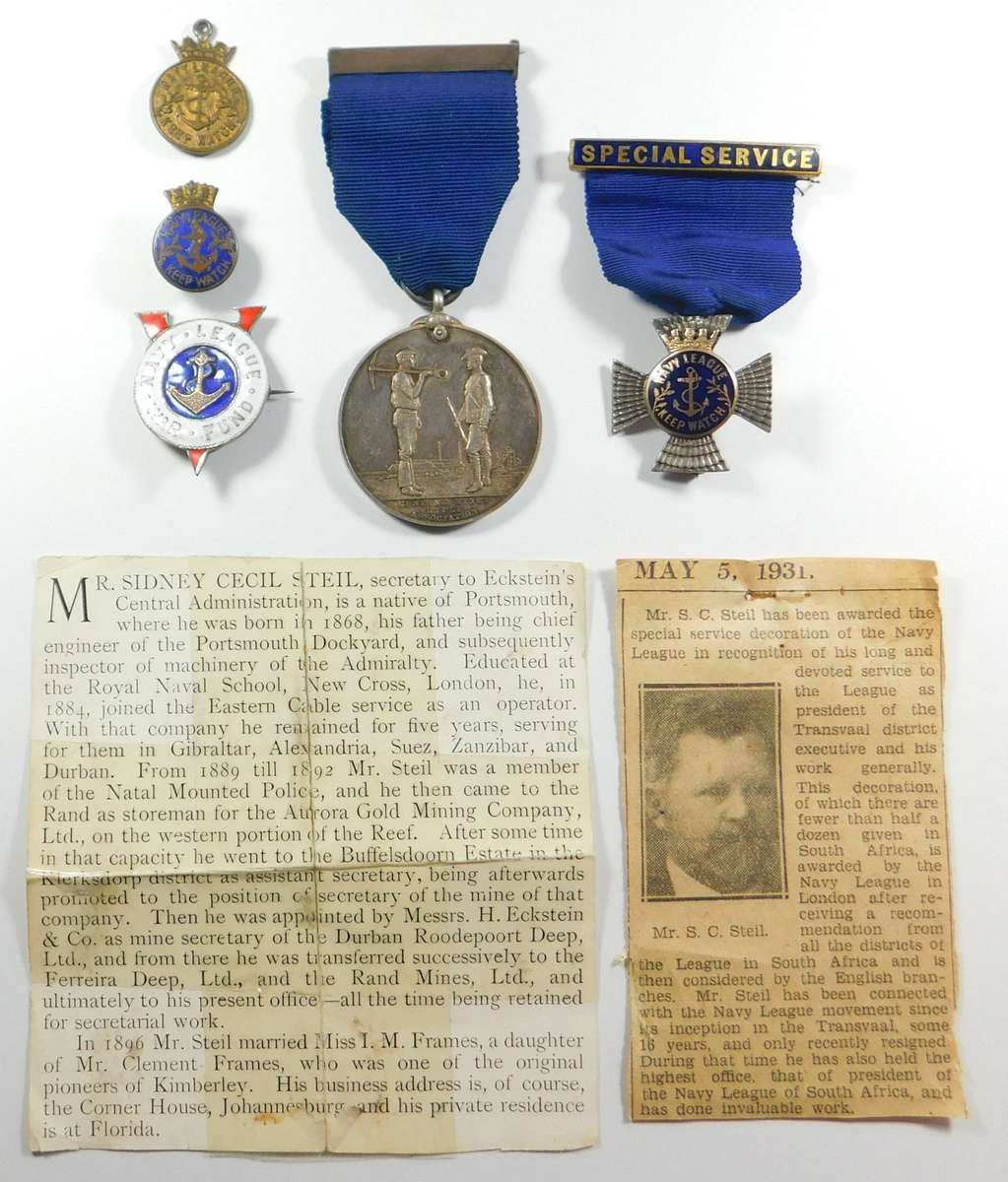Medal Group & Badges: S.C. Steil (Very Rare)