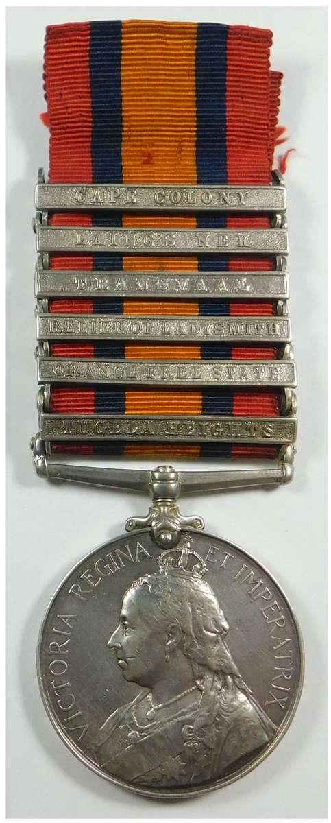 Queen's Medal to 2504 Pte. W. McCafferty Middlesex Regt.