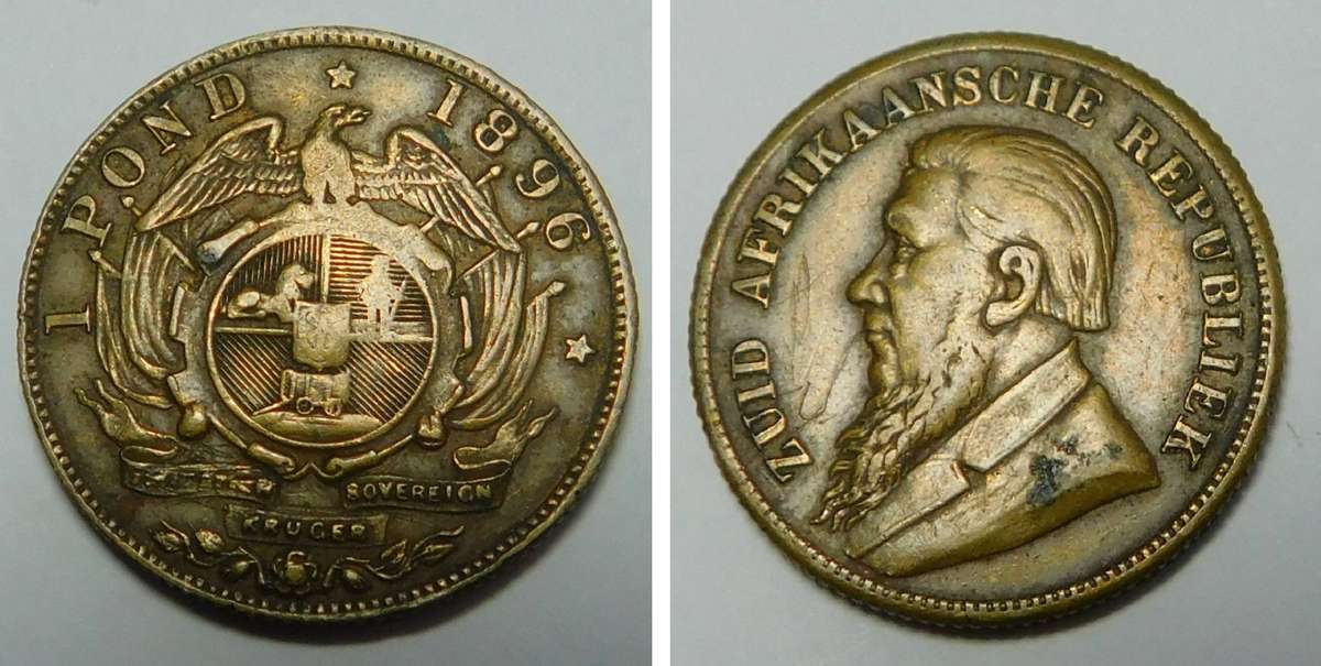 Paul Kruger Pond Token (Withers # 3 no cuds) 3 available