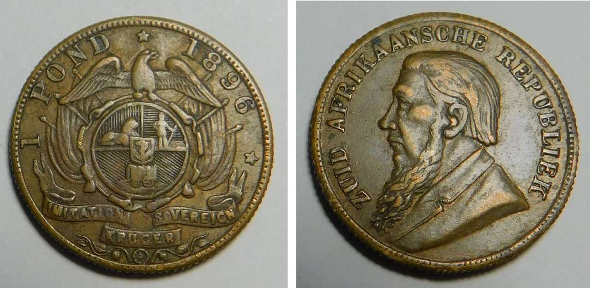Paul Kruger Pond Token (Withers # 8) 3 available