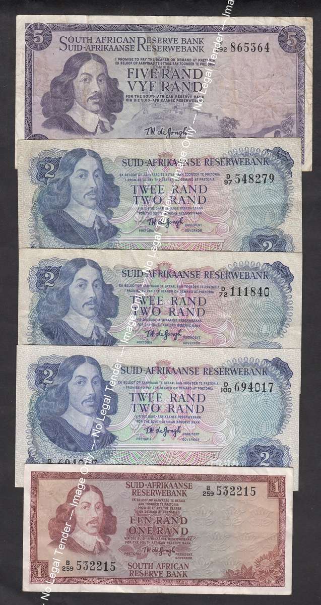 Collection of TW de Jongh Bank Notes