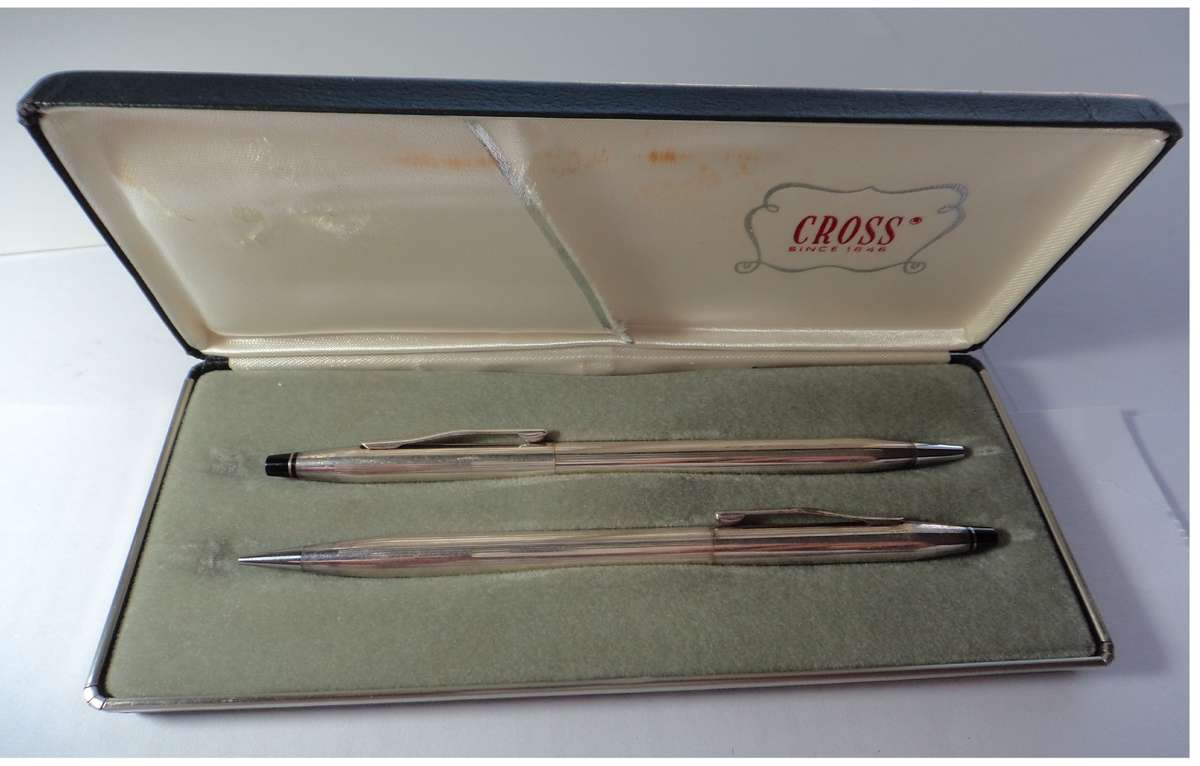 Vintage Cross Pen & Pencil Set in Original Box
