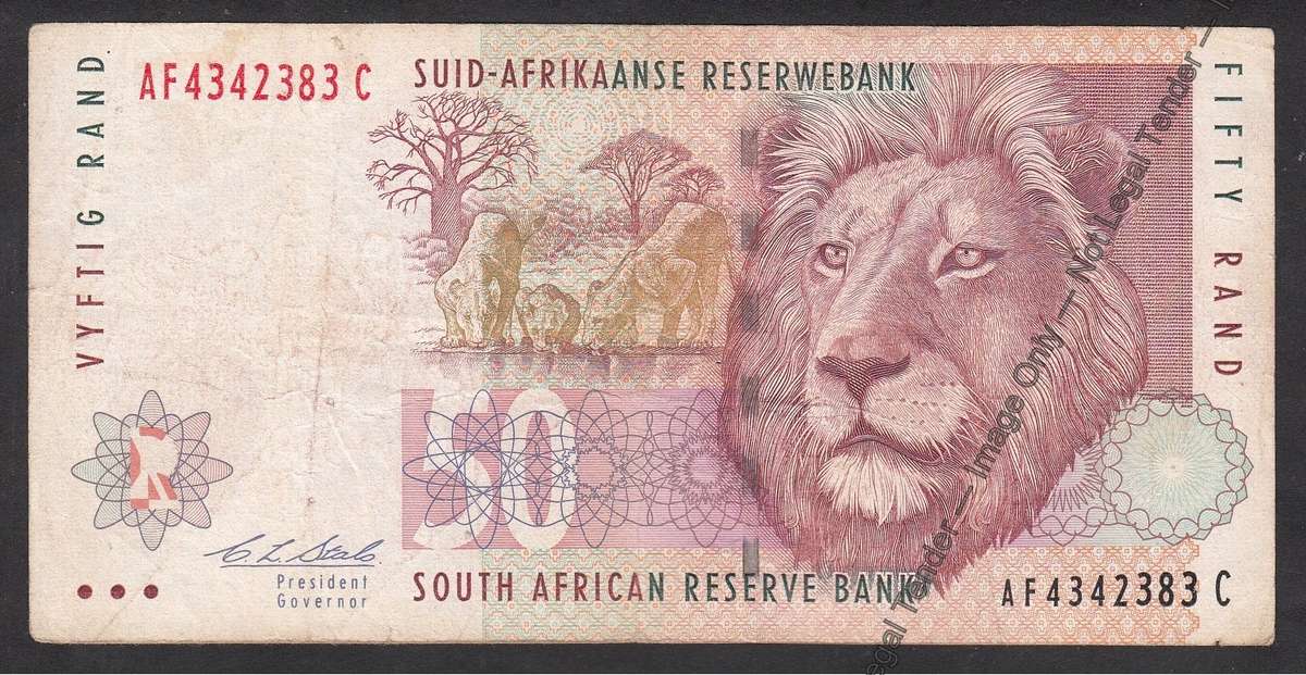 The Scarce Stals "Red Water" R50 Note
