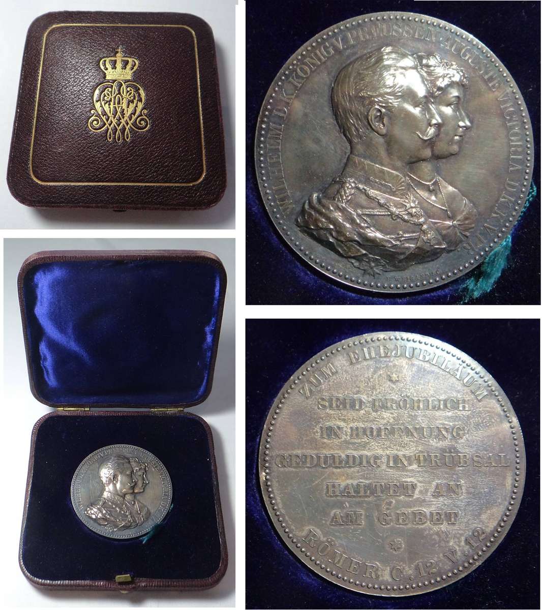 Keiser Wilhelm II & Auguste Victoria Wedding Anniversary 1889