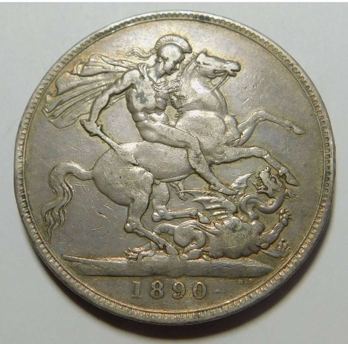 Great Britain: Victorian Crown (5/-) 1890
