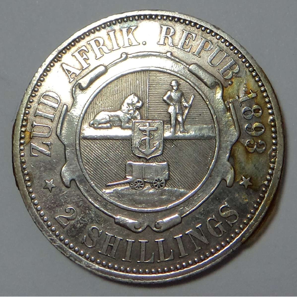 Paul Kruger ZAR 2-Shillings of 1893