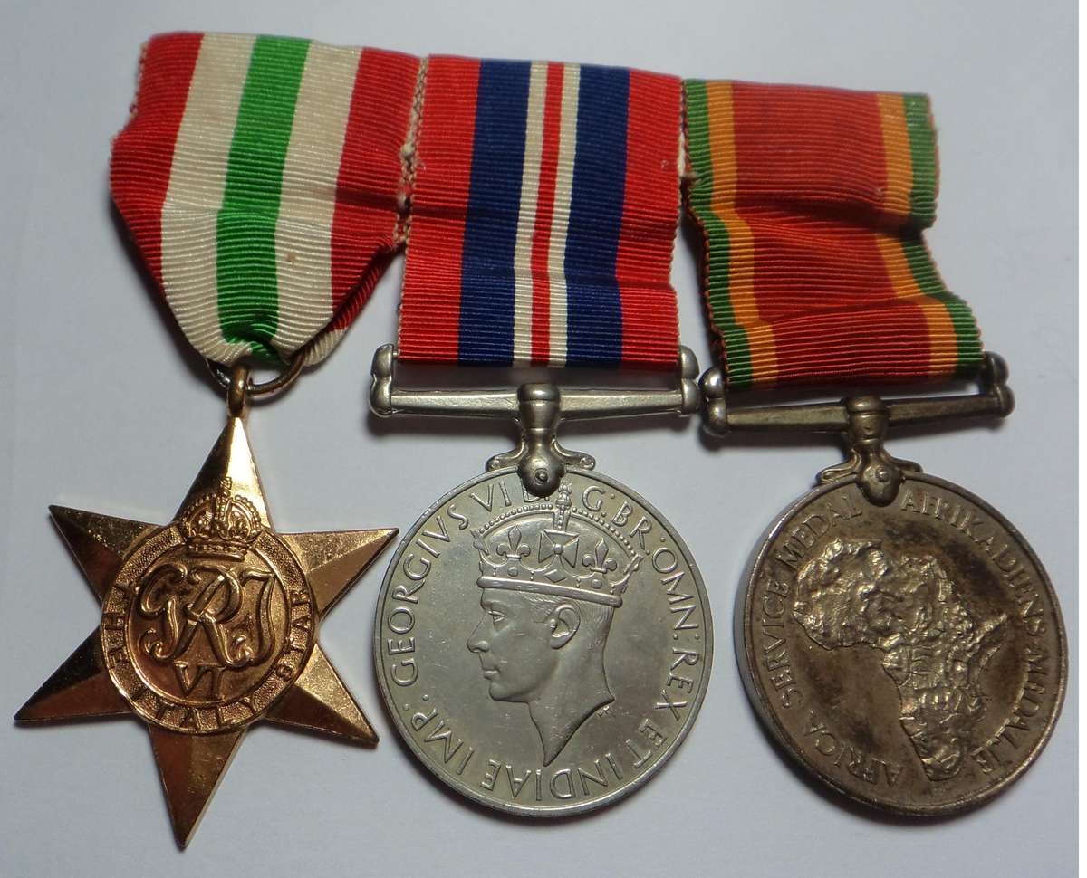 WW2 Medal Group to 174907  S.W.A. Groth