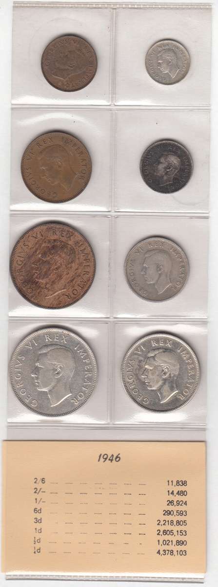 1946 Coin Set of the Union of South Africa