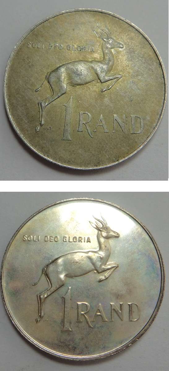 First & Last SA Coat of Arms Silver R1s (1970 & 1990)
