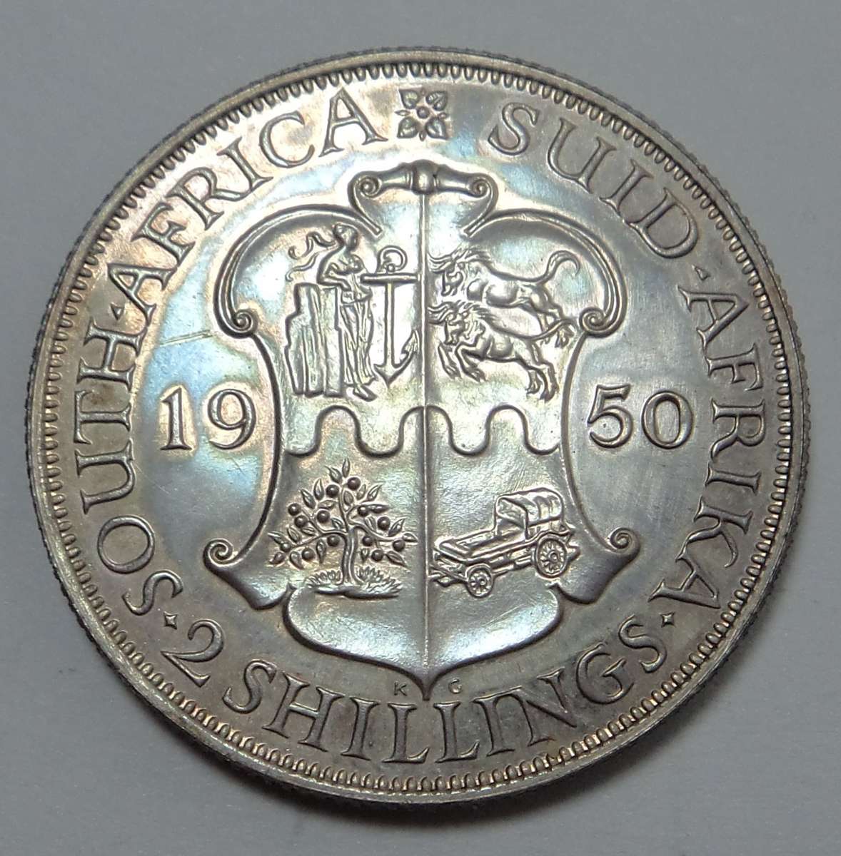 Union of SA Proof 2-Shillings of 1950