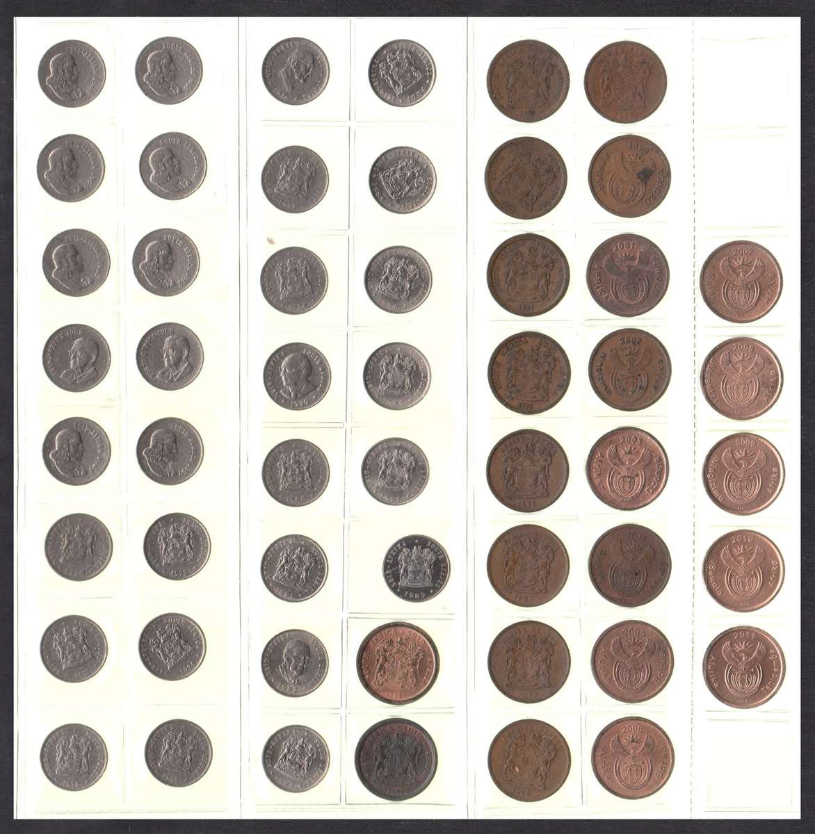 RSA 5 Cent Collection (Complete 1965 to 2011)