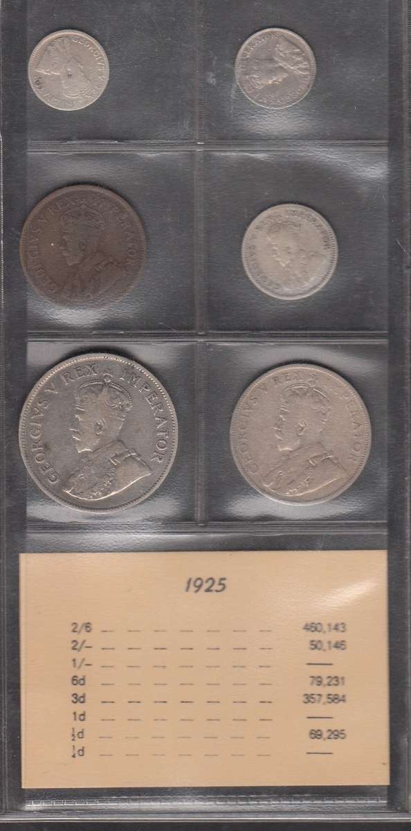 1925 Coin Set of the Union of South Africa