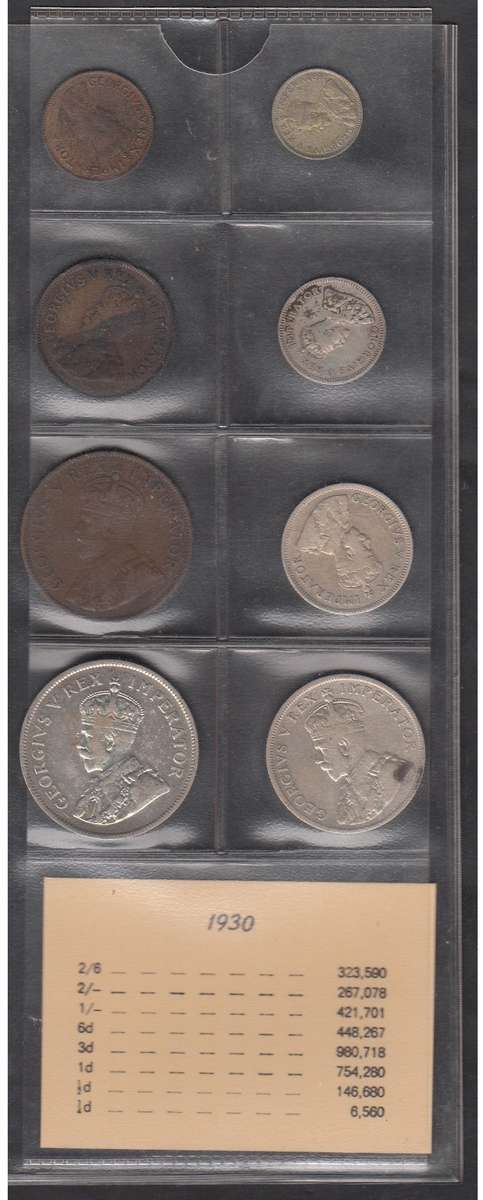 1930 Coin Set of the Union of South Africa