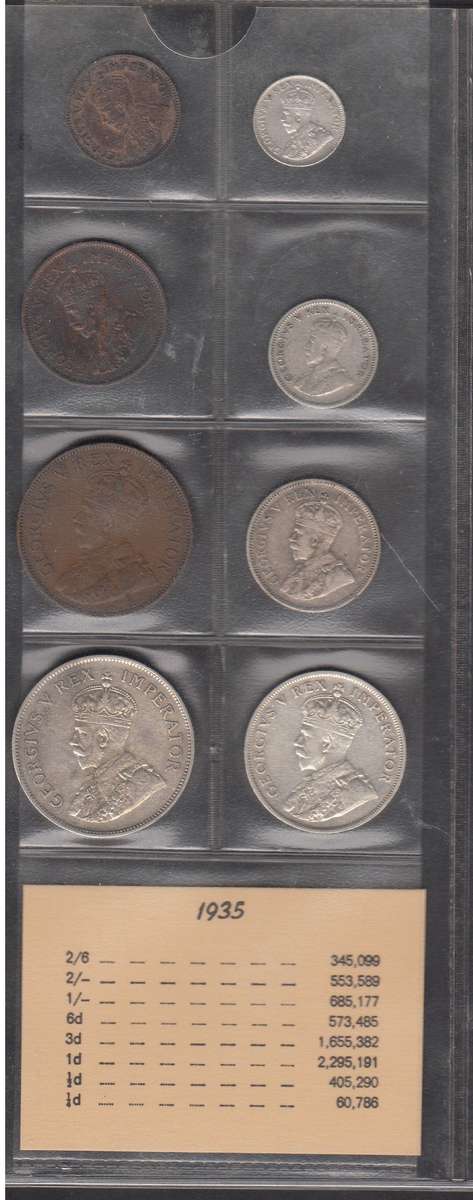 1935 Coin Set of the Union of South Africa