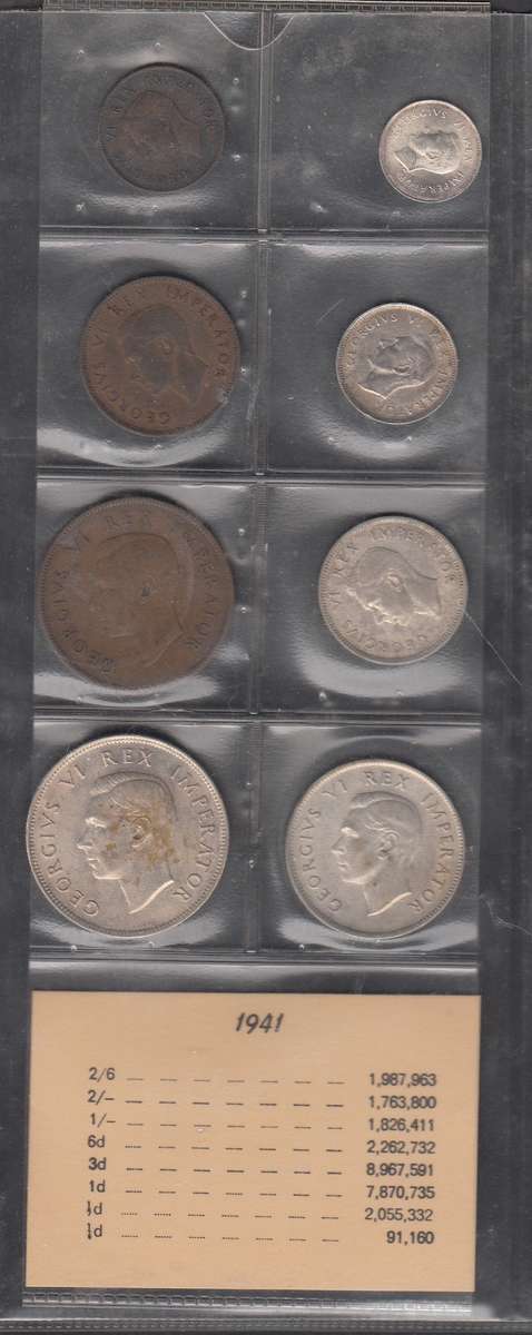 1941 Coin Set of the Union of South Africa