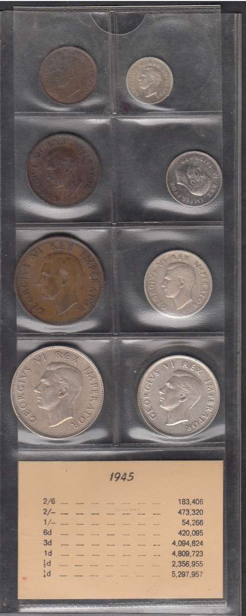 1945 Coin Set of the Union of South Africa