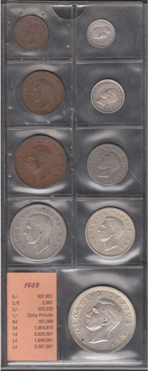 1949 Coin Set of the Union of South Africa