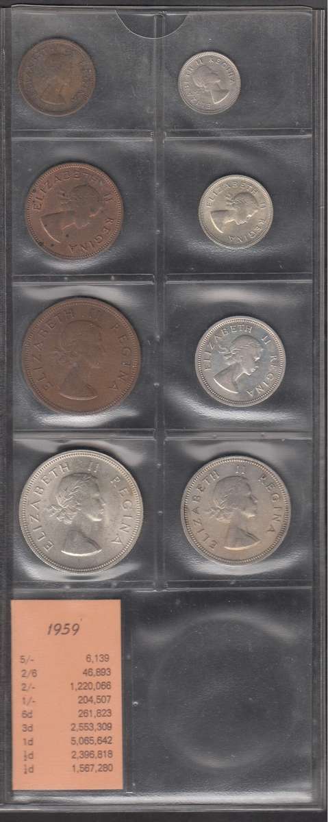 1959 Coin Set of the Union of South Africa