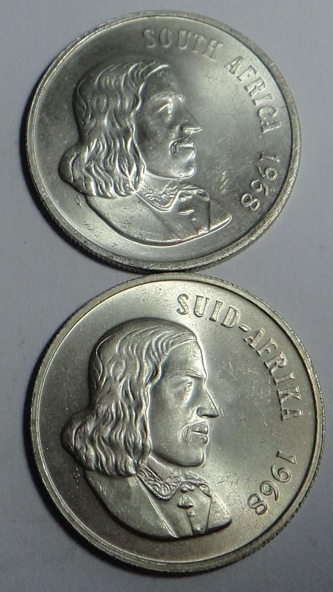 RSA: Afr. & Eng. Silver R1s of 1968