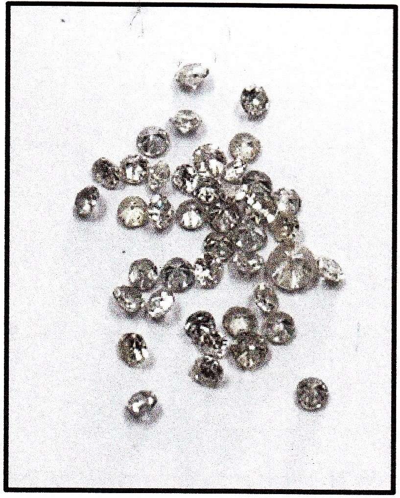 41 x Natural Diamond Melee (Smalls) Total 1ct (K-L/Si)