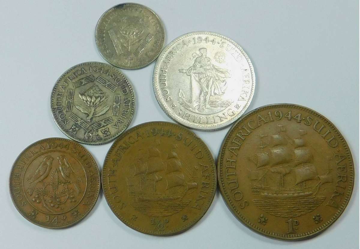 Union of SA Set of 1944 (¼d up to 1/-)