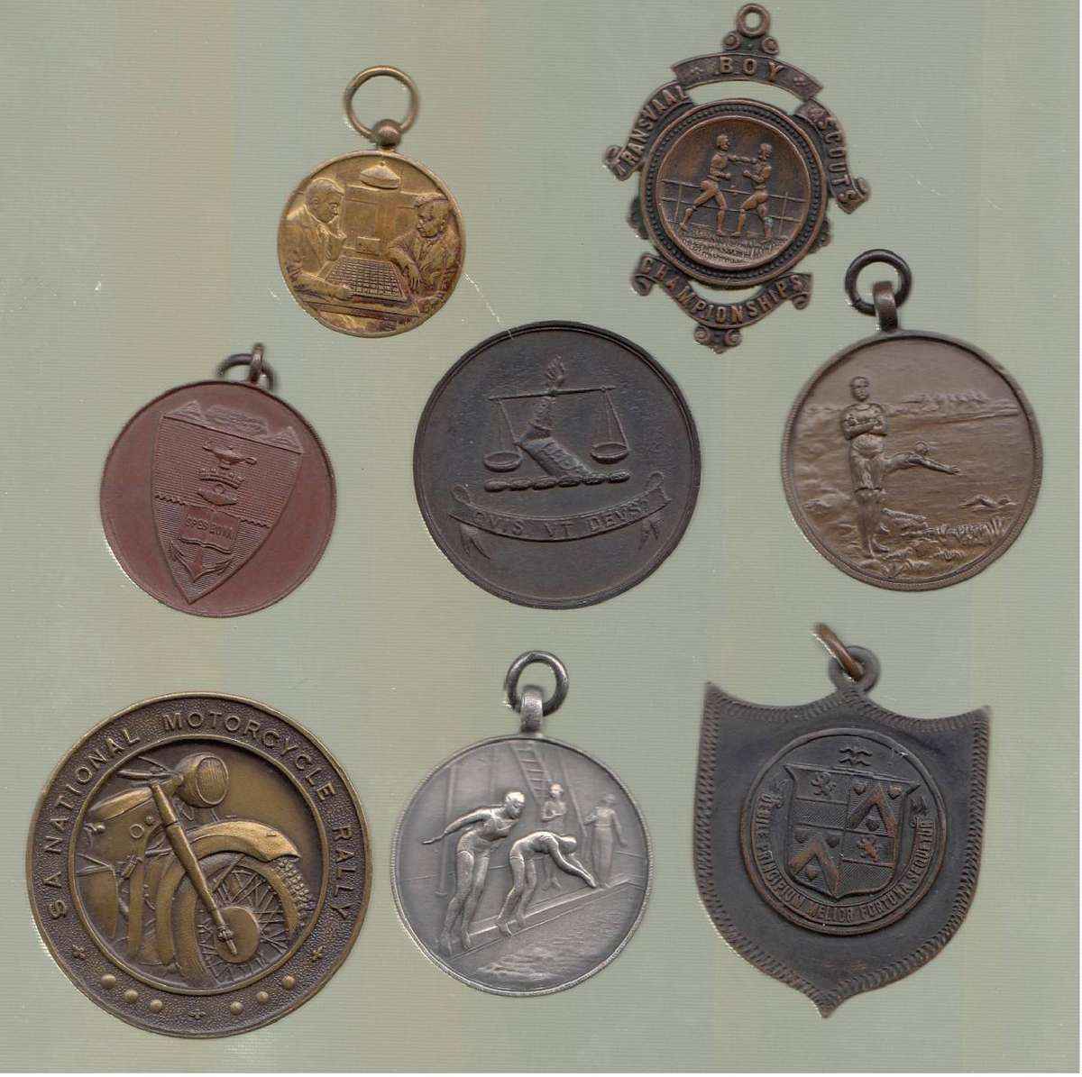 Eight old Sporting and other Medals