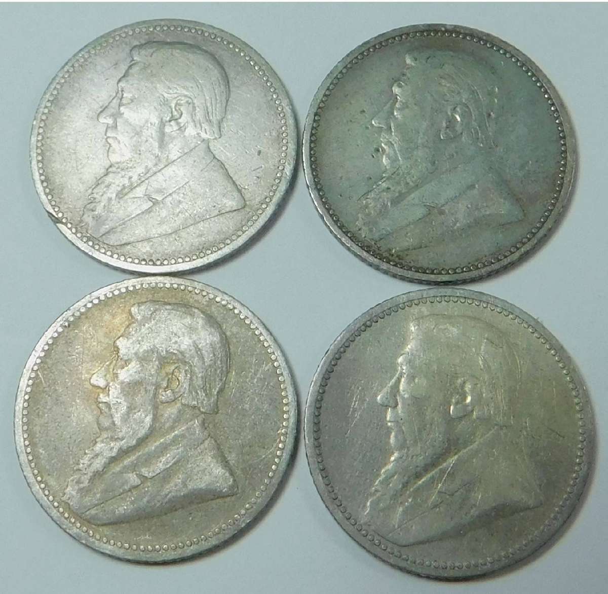 Paul Kruger ZAR Sixpence Set 1892-1895