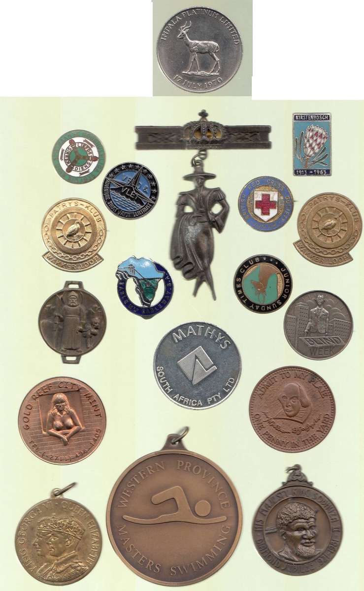 Collection of mostly South African Tokens & Medallions