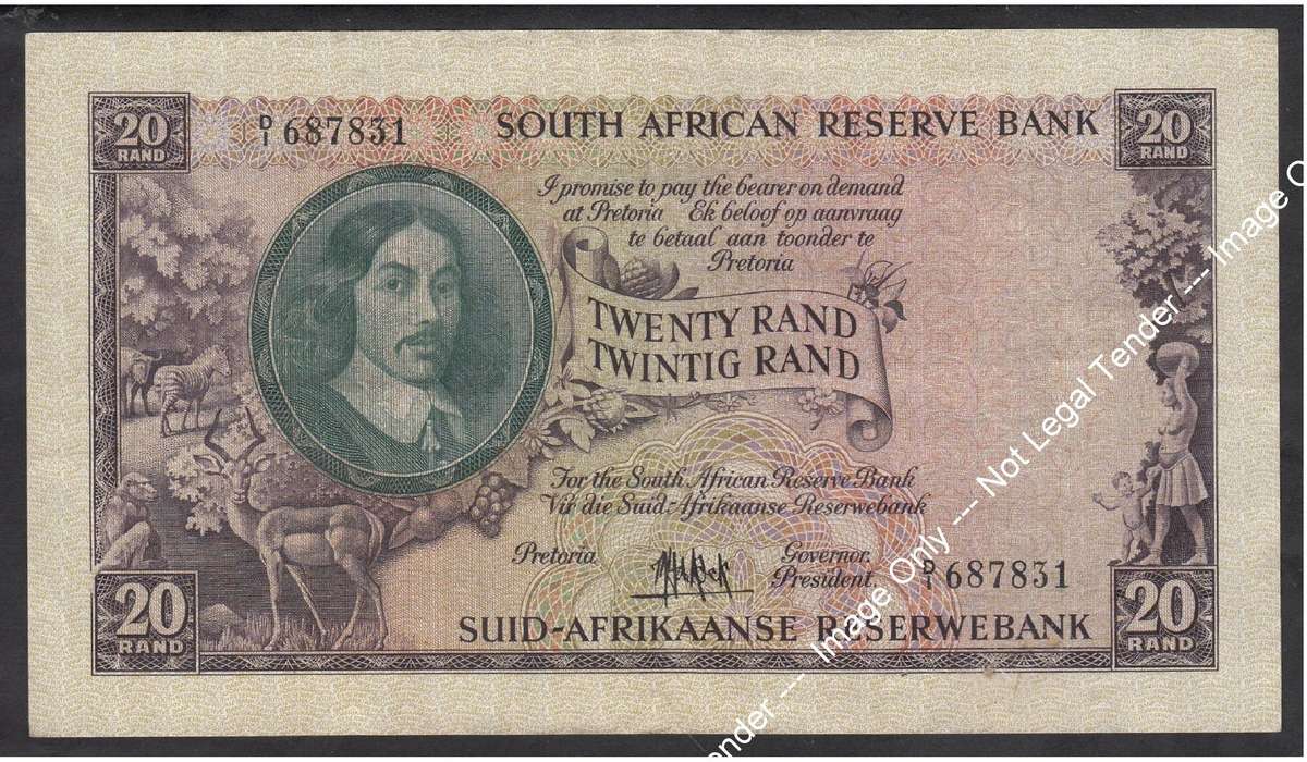 South African R20 Bank Note of 1961