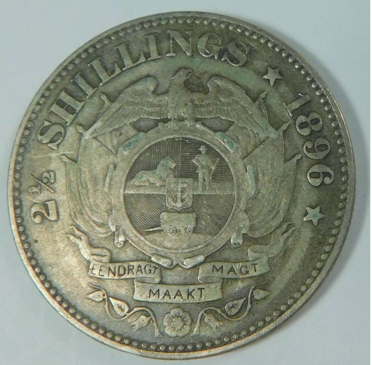 1896 Paul Kruger ZAR Half Crown