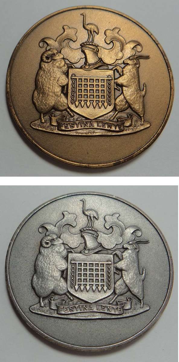 Silver & Bronze Set: Beaufort Wes 1818 - 1968