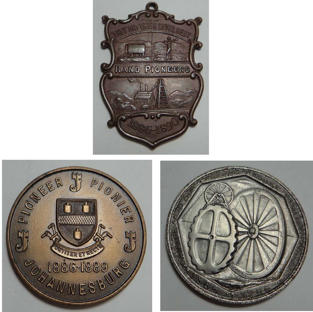 Silver & Bronze Set: Rand Pioneers 1886