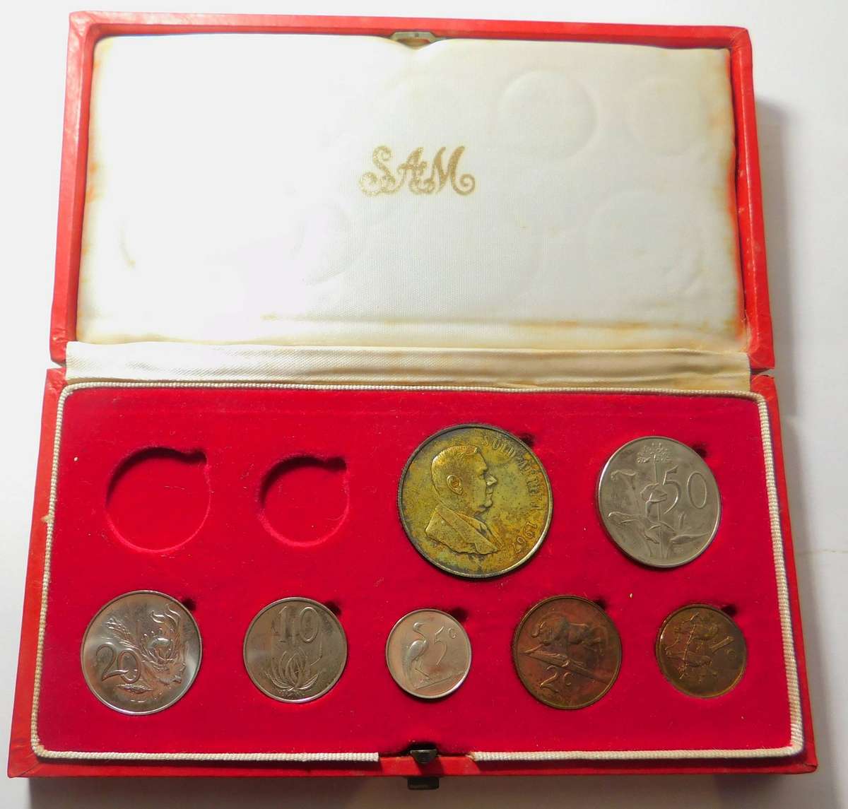 1967 Short Proof Set of the RSA (Red Box)