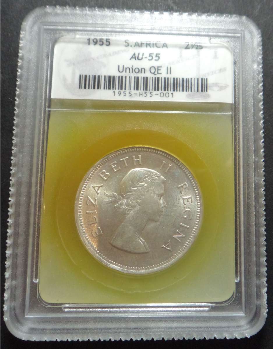 Union of SA: Half Crown 1955: SACGS AU55