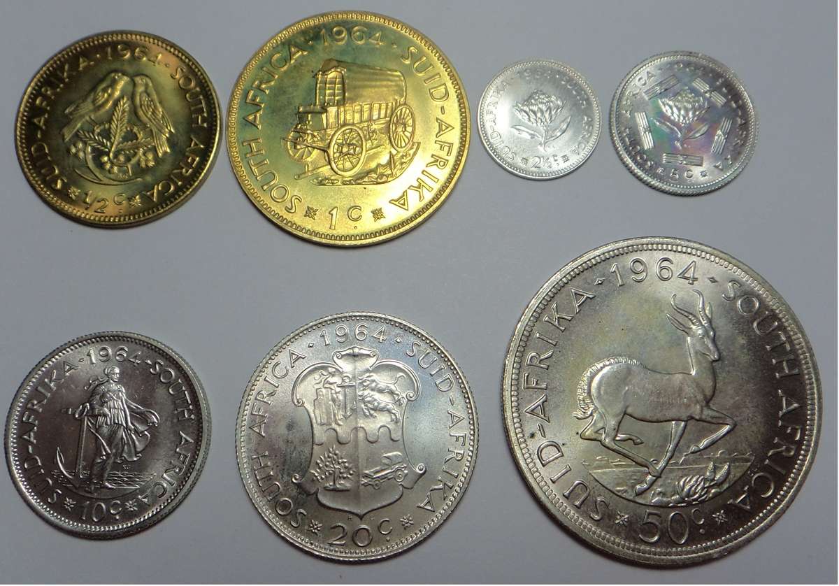 RSA Brilliant UNC / Proof Set of 1964