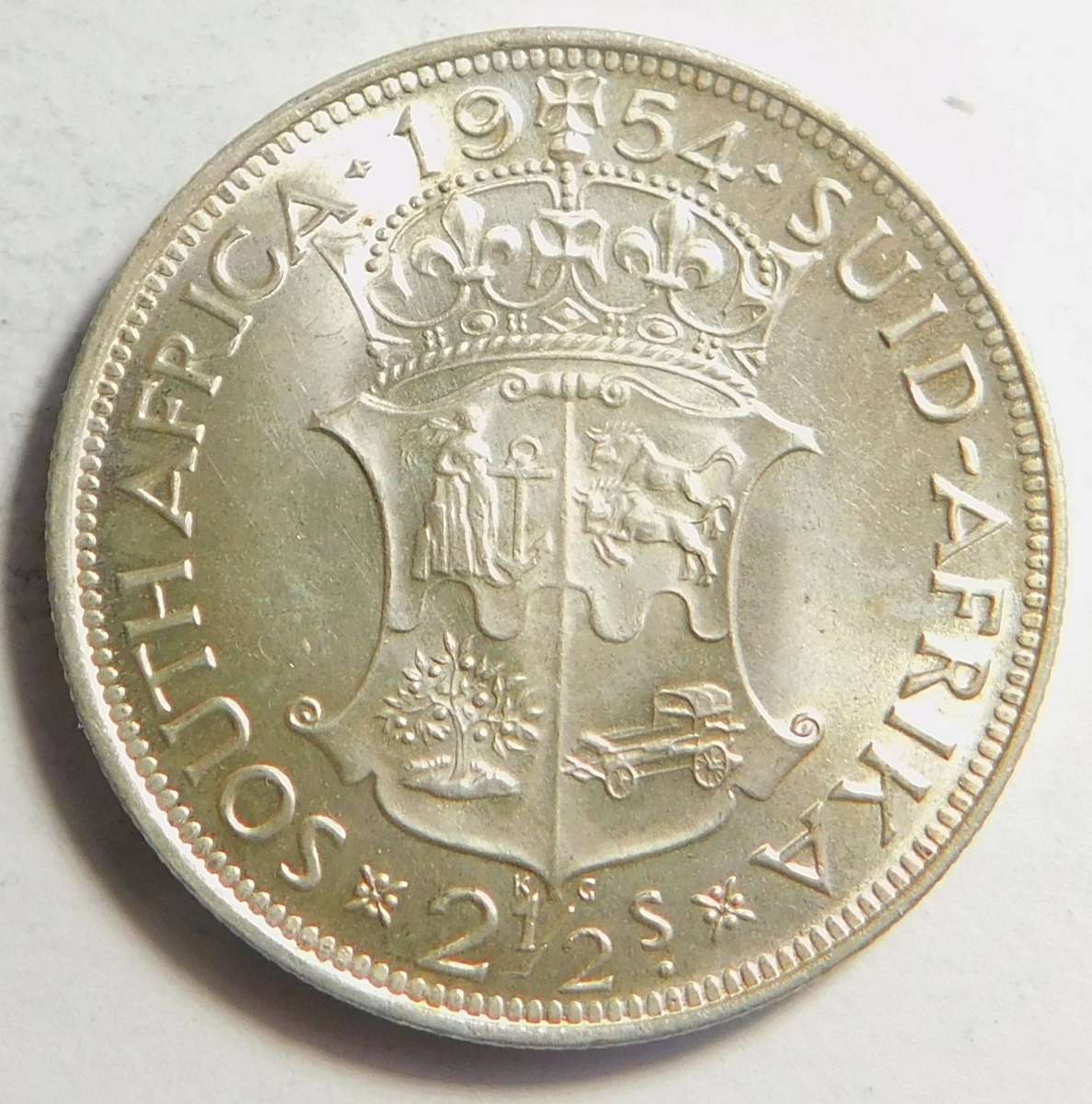 Union of SA Half-crown 1954