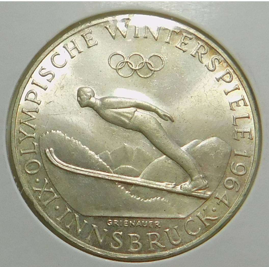 Austria: Silver 50-Schillings 1964 (Innsbruck Games)