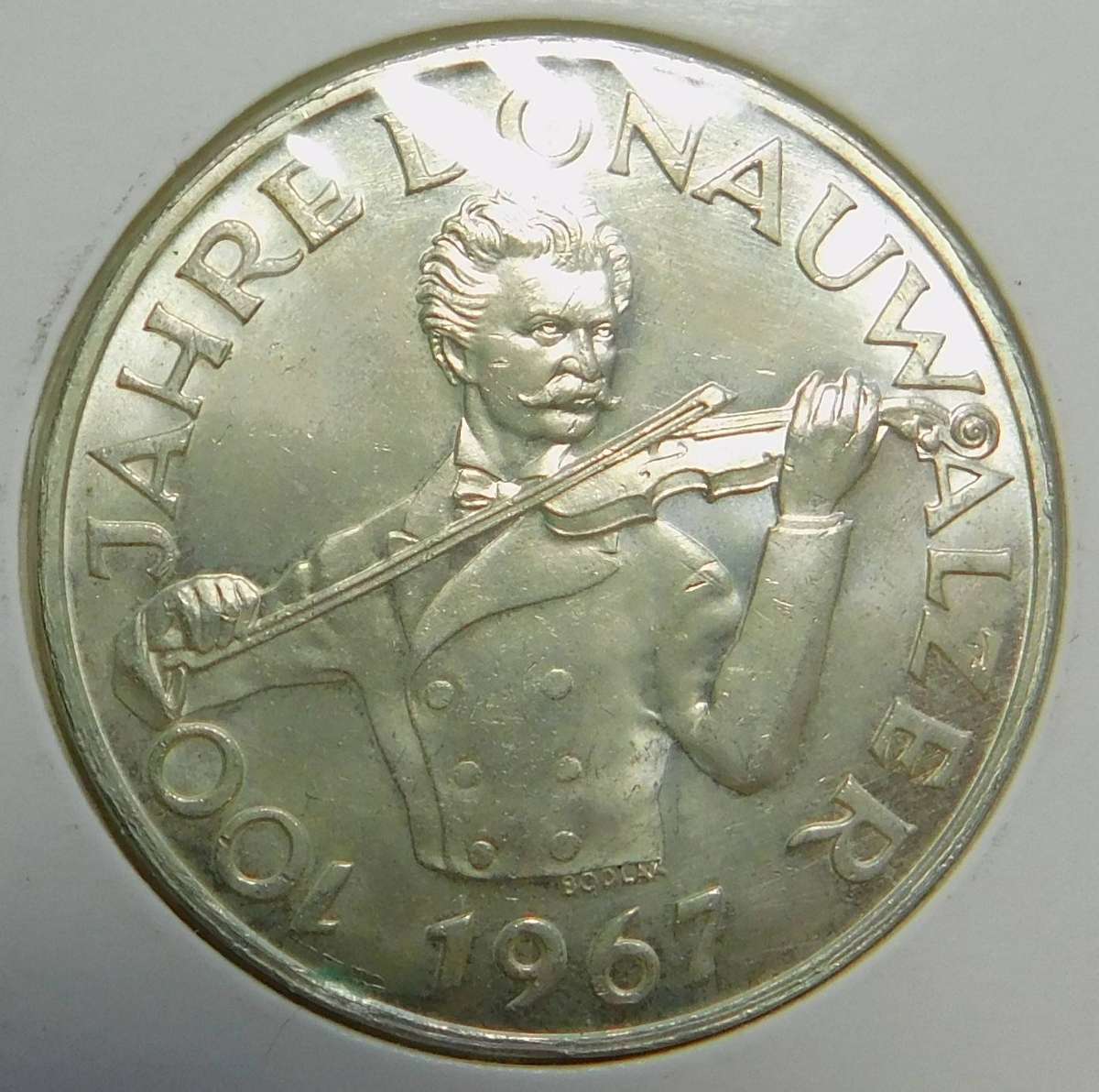 Austria: Silver 50-Schillings 1967 (Blue Danube Waltz)
