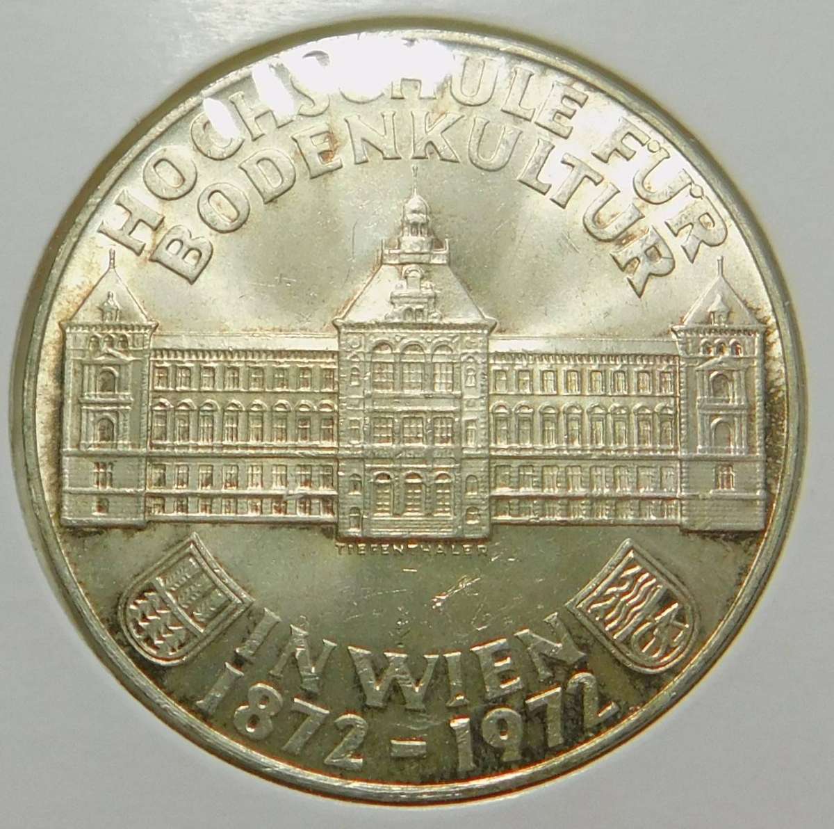 Austria: Silver 50-Schillings 1972 (Institute of Agriculture)