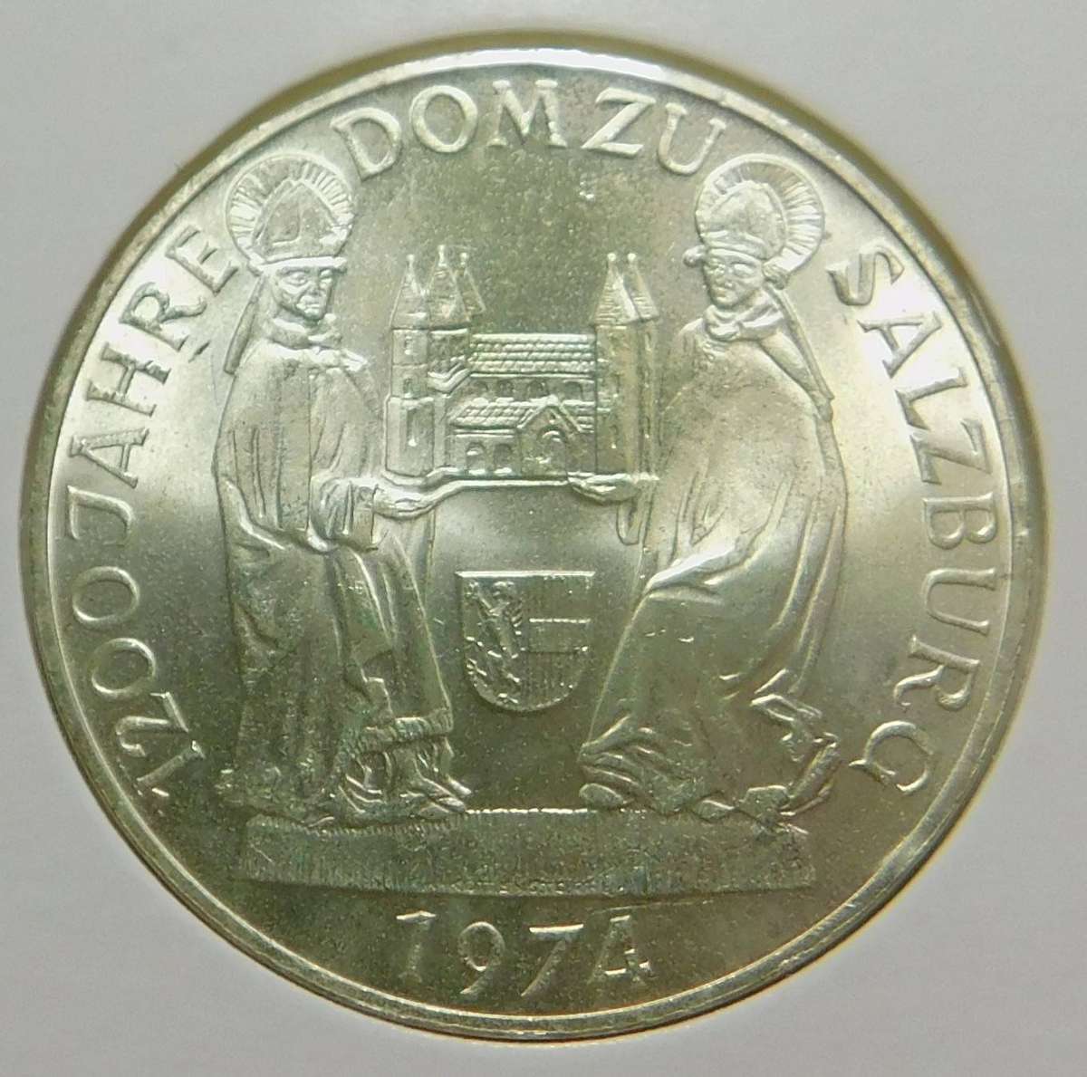 Austria: Silver 50-Schillings 1974 (Salzburg Cathedral)