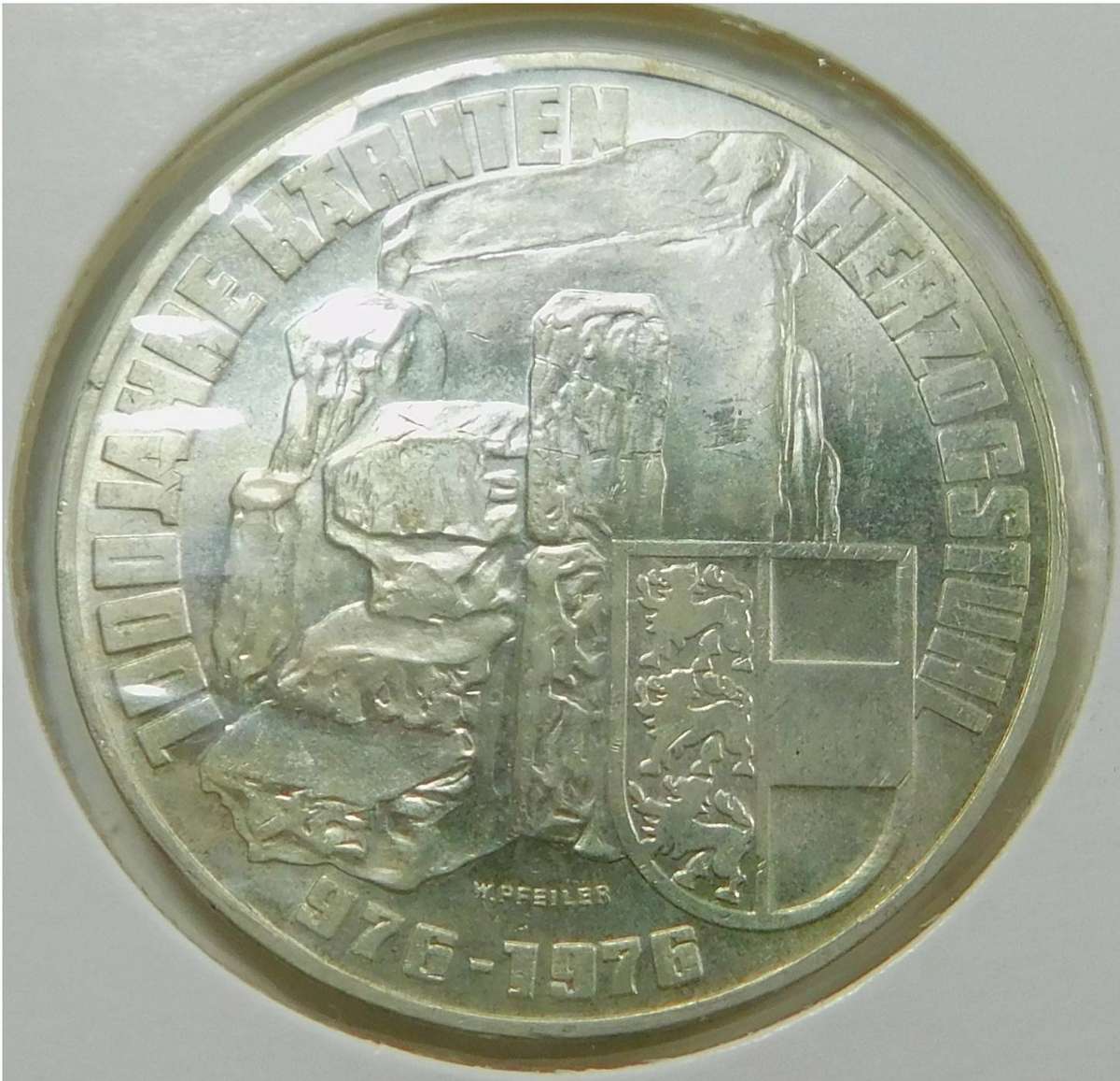 Austria: Silver 100-Schilling 1976 (Carinthia 1000 Years)