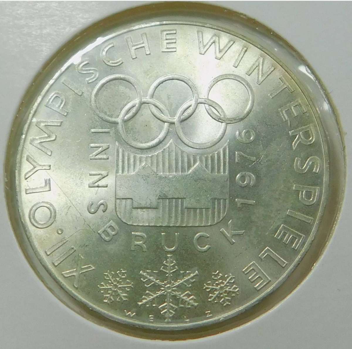 Austria: Silver 100-Schilling 1976 (Innsbruck Games)