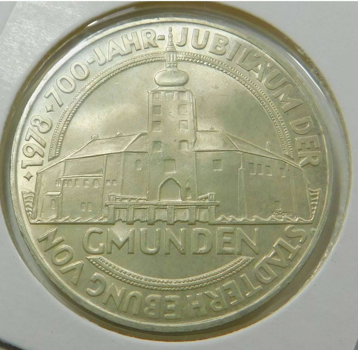 Austria: Silver 100-Schilling 1978 (Gmunden 700 Years)